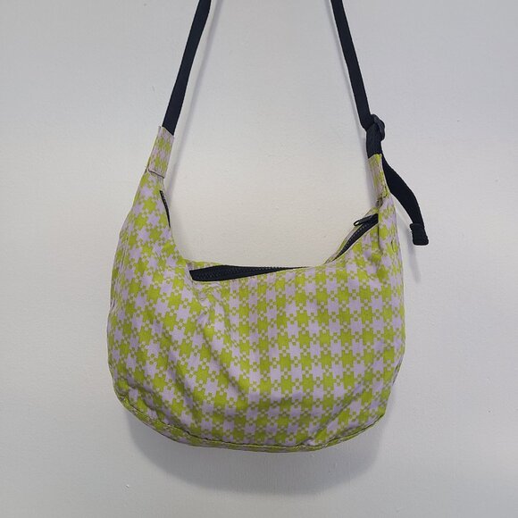 BAGGU Handbags - Baggu Medium Crescent Shoulder Crossbody Bag Pistachio Pixel